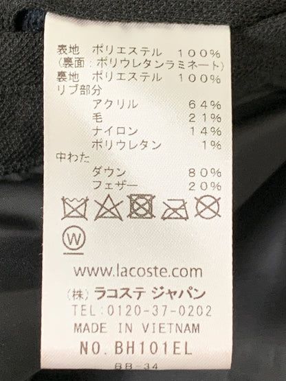 【中古品】【メンズ】 LACOSTE ラコステ BH101EL PIQUE DOWN JACKET ダウンベスト アウター 147-260718-AS-17-min サイズ：US S カラー：ブラック 万代Net店