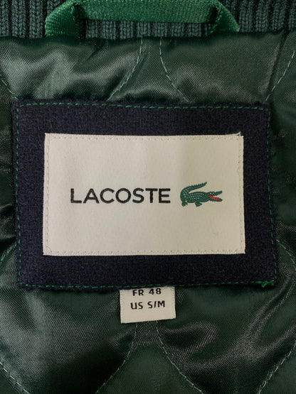 【中古品】【メンズ】 LACOSTE ラコステ WOOL BLEND STADIUM JACKET ウールブレンドスタジアムジャケット BH0562 スタジャン 147-260714-ta-21-min サイズ：S カラー：ネイビー/ベージュ 万代Net店
