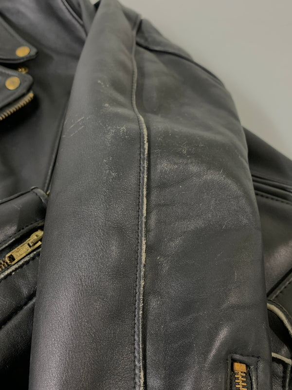 【中古品】【メンズ】 SCHOTT ショット DOUBLE RIDERS JACKET ダブルライダースジャケット 145-260714-ta-20-min サイズ：40 カラー：ブラック 万代Net店