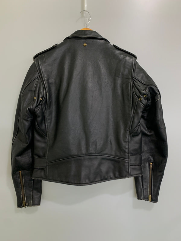 【中古品】【メンズ】 SCHOTT ショット DOUBLE RIDERS JACKET ダブルライダースジャケット 145-260714-ta-20-min サイズ：40 カラー：ブラック 万代Net店