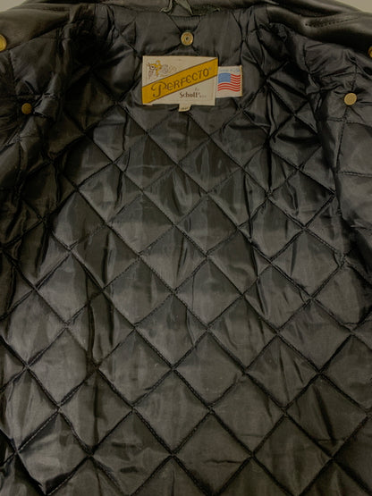 【中古品】【メンズ】 SCHOTT ショット DOUBLE RIDERS JACKET ダブルライダースジャケット 145-260714-ta-20-min サイズ：40 カラー：ブラック 万代Net店