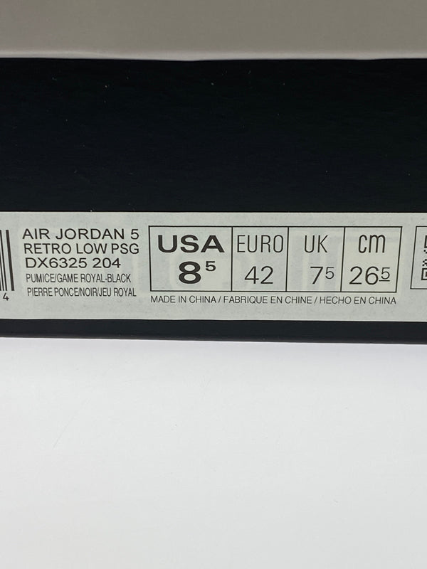 【中古品】【メンズ】 NIKE ナイキ DX6325-204 ×PARIS SAINT-GERMAIN AIR JORDAN 5 RETRO LOW 靴 シューズ スニーカー 160-260719-AS-9-min サイズ：26.5cm カラー：PUMICE/GAME ROYAL-BLACK 万代Net店