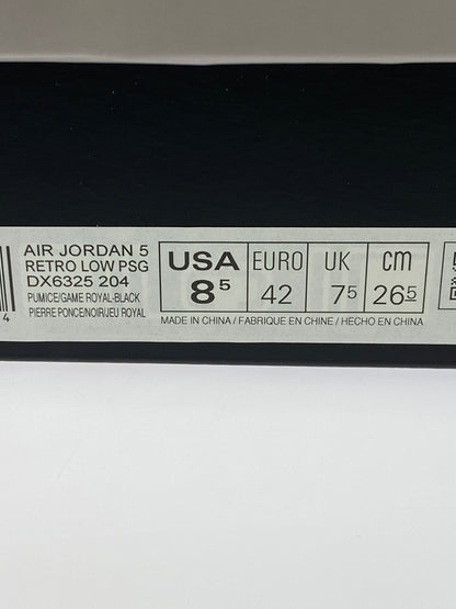 【中古品】【メンズ】 NIKE ナイキ DX6325-204 ×PARIS SAINT-GERMAIN AIR JORDAN 5 RETRO LOW 靴 シューズ スニーカー 160-260719-AS-9-min サイズ：26.5cm カラー：PUMICE/GAME ROYAL-BLACK 万代Net店