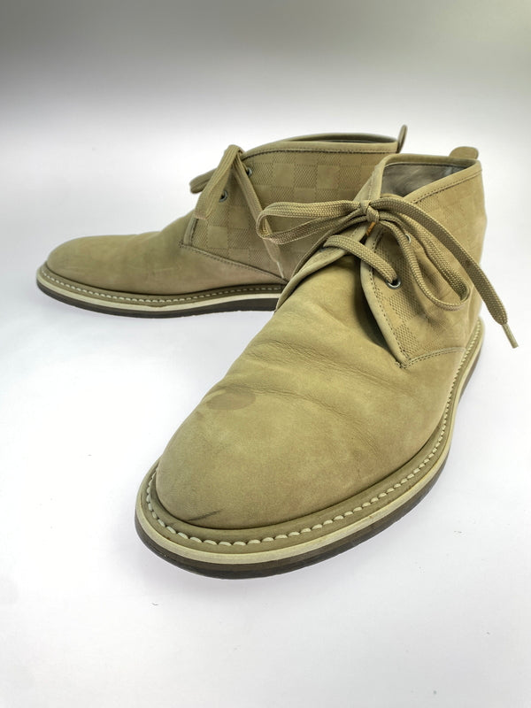 【中古品】【メンズ】 LOUIS VUITTON ルイ・ヴィトン チャッカブーツ 靴 シューズ 179-260719-AS-29-min サイズ：7 カラー：ベージュ 万代Net店