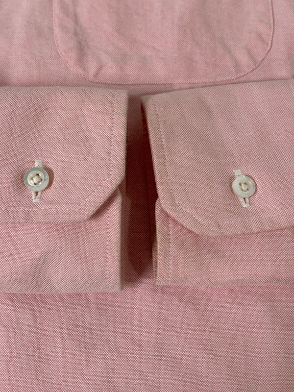 【中古品】【メンズ】 THOM BROWN トムブラウン OX BD SHIRT オックスフォード ボタンダウンシャツ 長袖シャツ 141-260714-ta-33-min サイズ：1 カラー：ピンク系 万代Net店