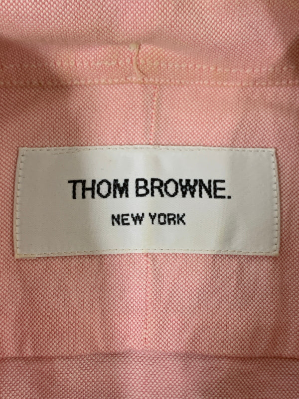 【中古品】【メンズ】 THOM BROWN トムブラウン OX BD SHIRT オックスフォード ボタンダウンシャツ 長袖シャツ 141-260714-ta-33-min サイズ：1 カラー：ピンク系 万代Net店