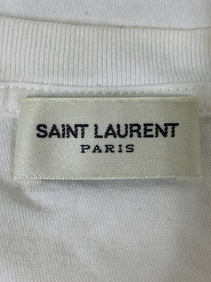 【現状渡し品】【メンズ】 SAINT LAURENT イヴ・サンローラン エディ期 BLOOD LUSTER TEE ブラッドラスター 半袖Tシャツ 141-260714-ta-27-min サイズ：L カラー：ホワイト 万代Net店