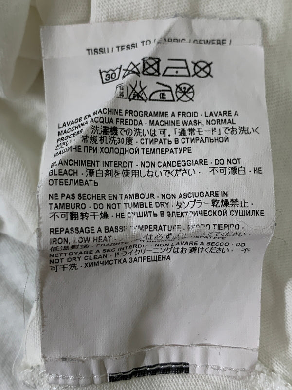 【現状渡し品】【メンズ】 SAINT LAURENT イヴ・サンローラン エディ期 BABY TEE ベイビー 半袖Tシャツ プリントＴ 141-260714-ta-28-min サイズ：M カラー：ホワイト 万代Net店