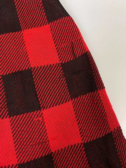 【中古品】【メンズ】 BALENCIAGA バレンシアガ CHECK SHIRT チェックシャツ 半袖シャツ 141-260714-ta-26-min サイズ：S カラー：レッド/ブラック 万代Net店