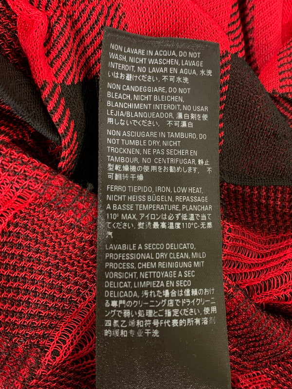 【中古品】【メンズ】 BALENCIAGA バレンシアガ CHECK SHIRT チェックシャツ 半袖シャツ 141-260714-ta-26-min サイズ：S カラー：レッド/ブラック 万代Net店