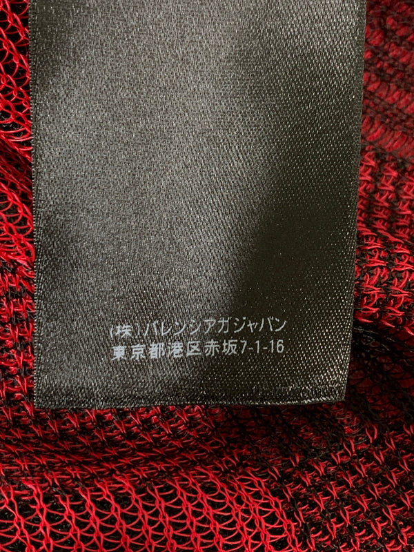 【中古品】【メンズ】 BALENCIAGA バレンシアガ CHECK SHIRT チェックシャツ 半袖シャツ 141-260714-ta-26-min サイズ：S カラー：レッド/ブラック 万代Net店