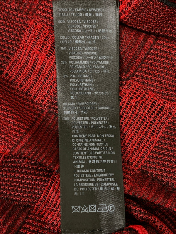 【中古品】【メンズ】 BALENCIAGA バレンシアガ CHECK SHIRT チェックシャツ 半袖シャツ 141-260714-ta-26-min サイズ：S カラー：レッド/ブラック 万代Net店