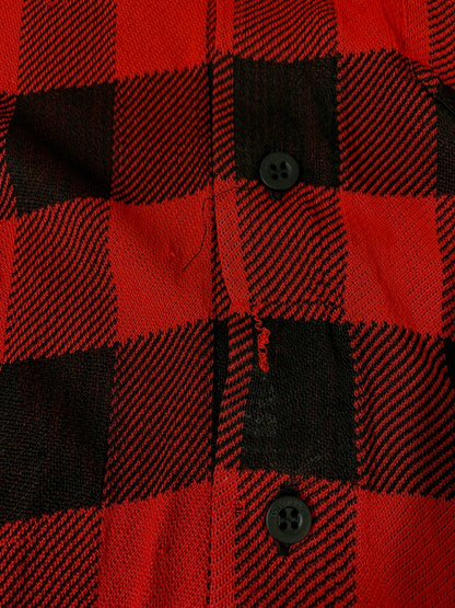 【中古品】【メンズ】 BALENCIAGA バレンシアガ CHECK SHIRT チェックシャツ 半袖シャツ 141-260714-ta-26-min サイズ：S カラー：レッド/ブラック 万代Net店
