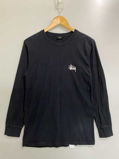 【中古品】【メンズ】 STUSSY ステューシー GIRL PRINT L/S TEE ガール プリント ロングスリーブ 長袖 プリント Tシャツ メンズ トップス 142-260720-em-13-min サイズ：Ｓ カラー：ブラック 万代Net店