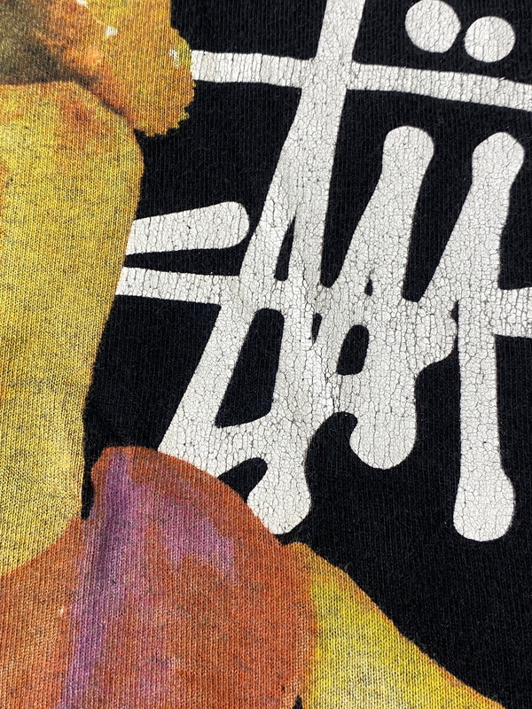 【中古品】【メンズ】 STUSSY ステューシー GIRL PRINT L/S TEE ガール プリント ロングスリーブ 長袖 プリント Tシャツ メンズ トップス 142-260720-em-13-min サイズ：Ｓ カラー：ブラック 万代Net店