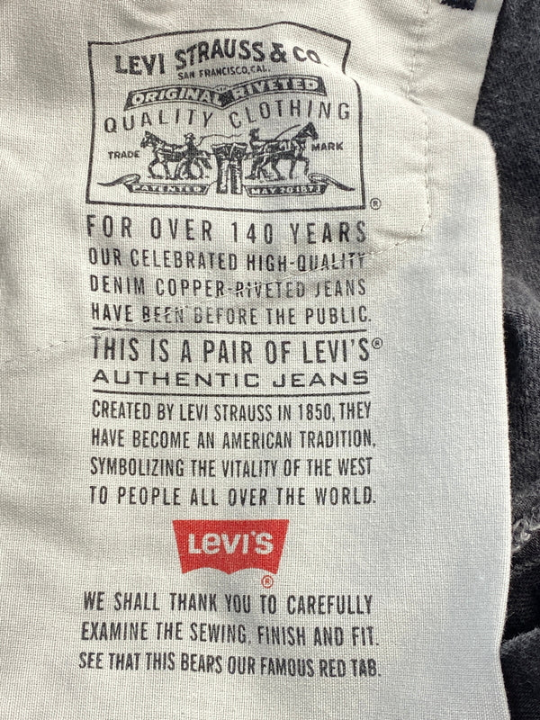 【中古品】【メンズ】 LEVI'S リーバイス 550 後染め BLACK PANTS ブラックデニム デニムパンツ ボトムス 157-260727-jt-30-min サイズ：W36 L32 カラー：ブラック 万代Net店