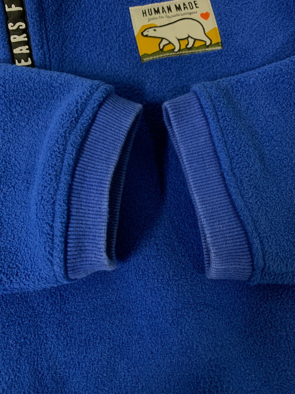 【中古品】【メンズ】 HUMAN MADE ヒューマンメード FLEECE STAND COLLAR PULLOVER フリース スタンドカラー プルオーバー 142-260714-ta-23-min サイズ：M カラー：ブルー 万代Net店