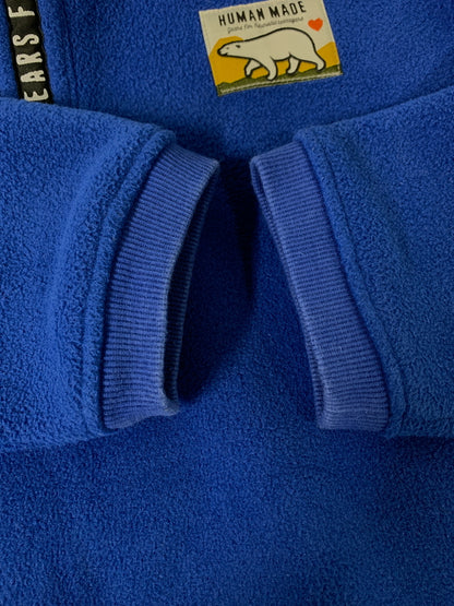 【中古品】【メンズ】 HUMAN MADE ヒューマンメード FLEECE STAND COLLAR PULLOVER フリース スタンドカラー プルオーバー 142-260714-ta-23-min サイズ：M カラー：ブルー 万代Net店