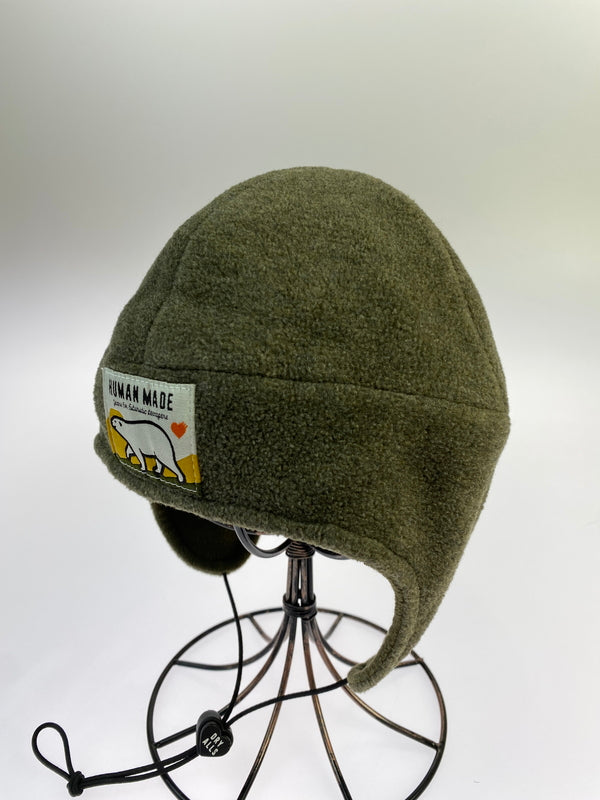 【中古品】【メンズ】 HUMAN MADE ヒューマンメイド FLEECE FLEECE EARFLAP フリース イヤーフラップ 帽子 185-260719-AS-42-min カラー：カーキ 万代Net店