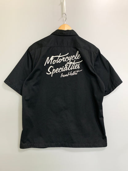 【中古品】【メンズ】 IRON HEART アイアンハート WEAPON MECHANIC WORK SHIRT ウエポンメカニックワークシャツ IHSH-39 半袖シャツ 145-260714-ta-25-min サイズ：XXL カラー：ブラック 万代Net店
