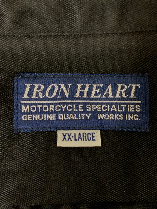 【中古品】【メンズ】 IRON HEART アイアンハート WEAPON MECHANIC WORK SHIRT ウエポンメカニックワークシャツ IHSH-39 半袖シャツ 145-260714-ta-25-min サイズ：XXL カラー：ブラック 万代Net店