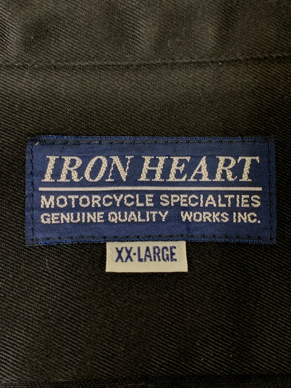【中古品】【メンズ】 IRON HEART アイアンハート WEAPON MECHANIC WORK SHIRT ウエポンメカニックワークシャツ IHSH-39 半袖シャツ 145-260714-ta-25-min サイズ：XXL カラー：ブラック 万代Net店