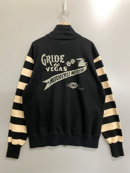 【中古品】【メンズ】 WESTRIDE ウエストライド HEAVYWEIGHT ZIPUP SWEATSHIRT ヘビーウェイト ジップアップ スウェットシャツ メンズ アウター 145-260720-em-07-min サイズ：44 カラー：ブラック 万代Net店