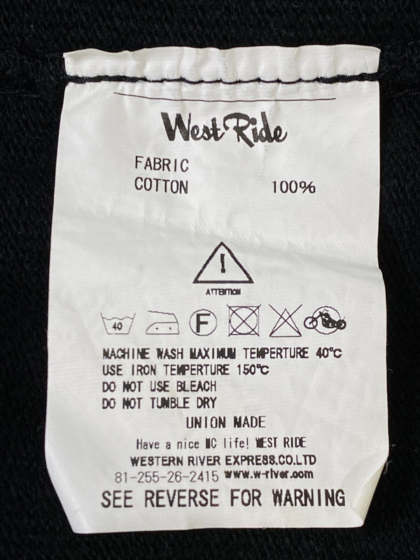 【中古品】【メンズ】 WESTRIDE ウエストライド HEAVYWEIGHT ZIPUP SWEATSHIRT ヘビーウェイト ジップアップ スウェットシャツ メンズ アウター 145-260720-em-07-min サイズ：44 カラー：ブラック 万代Net店
