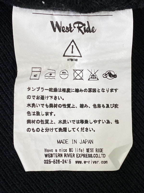 【中古品】【メンズ】 WESTRIDE ウエストライド HEAVYWEIGHT ZIPUP SWEATSHIRT ヘビーウェイト ジップアップ スウェットシャツ メンズ アウター 145-260720-em-07-min サイズ：44 カラー：ブラック 万代Net店