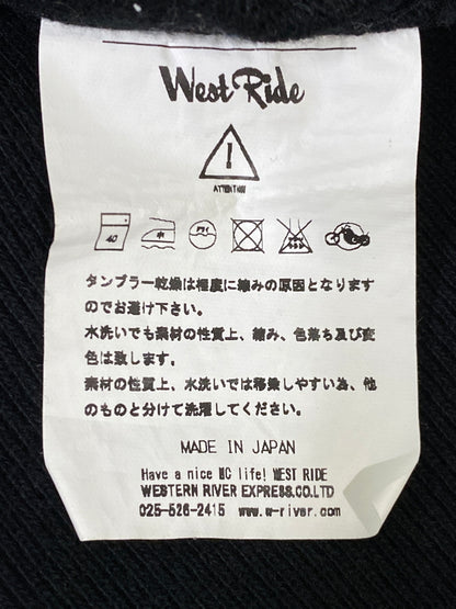 【中古品】【メンズ】 WESTRIDE ウエストライド HEAVYWEIGHT ZIPUP SWEATSHIRT ヘビーウェイト ジップアップ スウェットシャツ メンズ アウター 145-260720-em-07-min サイズ：44 カラー：ブラック 万代Net店