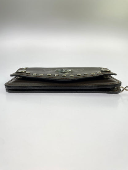 【中古品】【メンズ】 HARLEY-DAVIDSON ハーレーダビッドソン バイカーズウォレット 長財布 ロングウォレット 201-260719-AS-37-min カラー：ブラウン 万代Net店