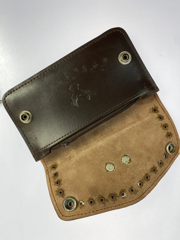 【中古品】【メンズ】 HARLEY-DAVIDSON ハーレーダビッドソン バイカーズウォレット 長財布 ロングウォレット 201-260719-AS-37-min カラー：ブラウン 万代Net店