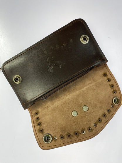 【中古品】【メンズ】 HARLEY-DAVIDSON ハーレーダビッドソン バイカーズウォレット 長財布 ロングウォレット 201-260719-AS-37-min カラー：ブラウン 万代Net店