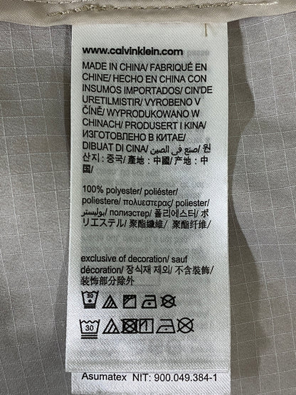 【中古品】【メンズ】 CALVIN KLEIN カルバンクライン CAMO ANORAK JACKET K109421 カモ アノラック ジャケット メンズ ライトアウター ハーフジップ 141-260720-em-15-min サイズ：M カラー：ベージュ系 万代Net店