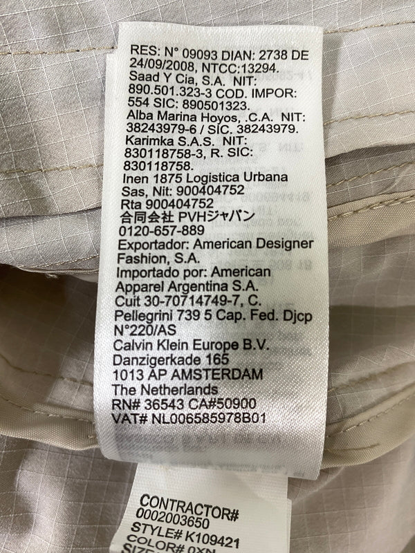 【中古品】【メンズ】 CALVIN KLEIN カルバンクライン CAMO ANORAK JACKET K109421 カモ アノラック ジャケット メンズ ライトアウター ハーフジップ 141-260720-em-15-min サイズ：M カラー：ベージュ系 万代Net店