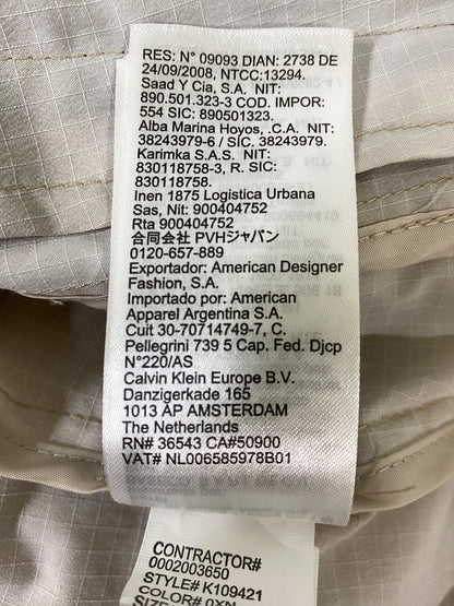 【中古品】【メンズ】 CALVIN KLEIN カルバンクライン CAMO ANORAK JACKET K109421 カモ アノラック ジャケット メンズ ライトアウター ハーフジップ 141-260720-em-15-min サイズ：M カラー：ベージュ系 万代Net店