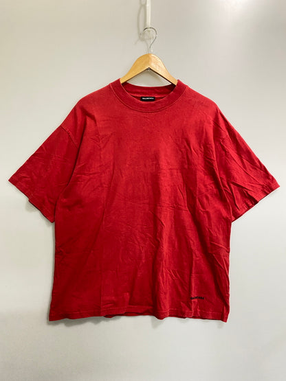 【中古品】【メンズ】 BALENCIAGA バレンシアガ LOGO S/S TEE 541853 ロゴ 半袖Tシャツ メンズ トップス 141-260720-em-14-min サイズ：Ｓ カラー：レッド 万代Net店