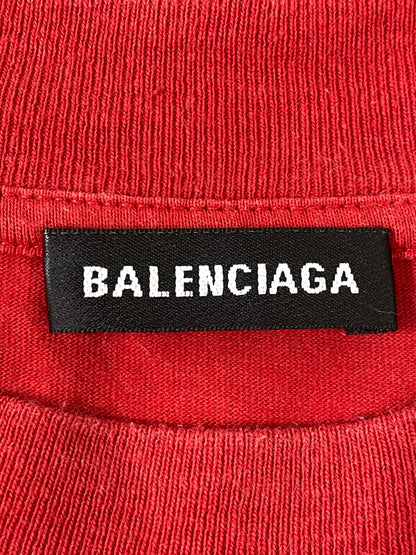【中古品】【メンズ】 BALENCIAGA バレンシアガ LOGO S/S TEE 541853 ロゴ 半袖Tシャツ メンズ トップス 141-260720-em-14-min サイズ：Ｓ カラー：レッド 万代Net店
