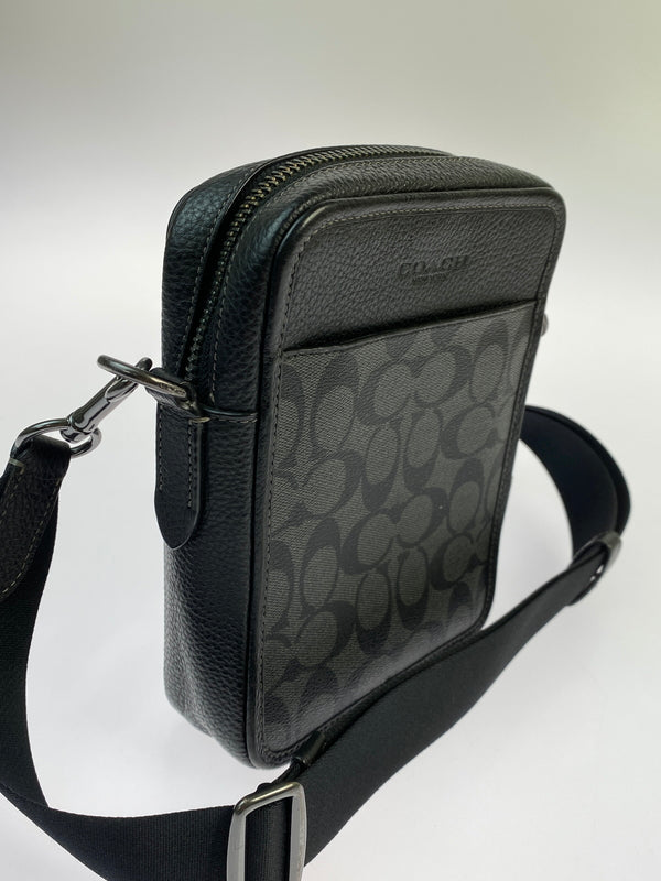 【中古品】【メンズ】 COACH コーチ SULLIVAN CROSSBODY ショルダーバッグ カバン 180-260719-AS-48-min カラー：ブラック 万代Net店