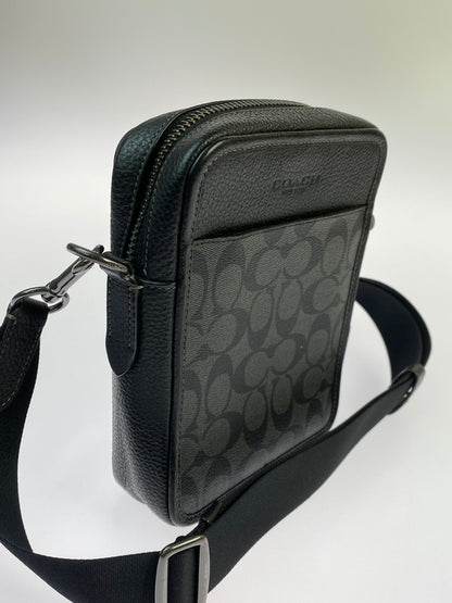 【中古品】【メンズ】 COACH コーチ SULLIVAN CROSSBODY ショルダーバッグ カバン 180-260719-AS-48-min カラー：ブラック 万代Net店