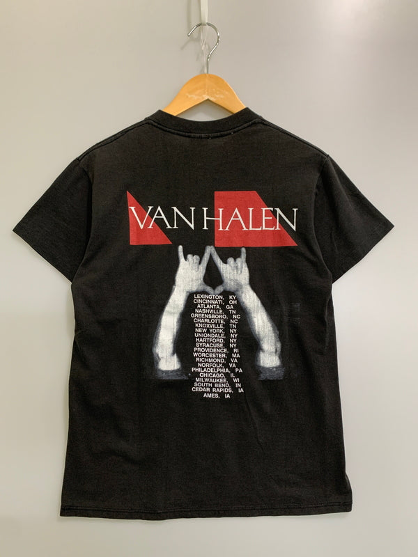 【中古品】【メンズ】 VAN HALEN ヴァン・ヘイレン 1988 OU812 TEE プリント 半袖Tシャツ 146-260714-ta-30-min サイズ：M カラー：ブラック 万代Net店
