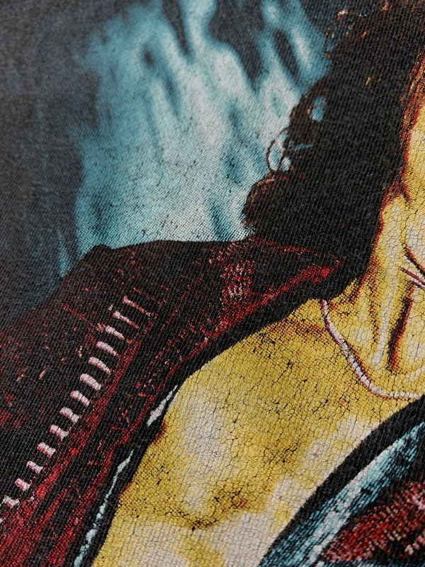 【中古品】【メンズ】 GIANT ジャイアント AEROSMITH エアロスミス 90S JOE PERRY TEE ジョー・ペリー プリント 半袖Tシャツ 146-260714-ta-31-min サイズ：L カラー：ブラック 万代Net店
