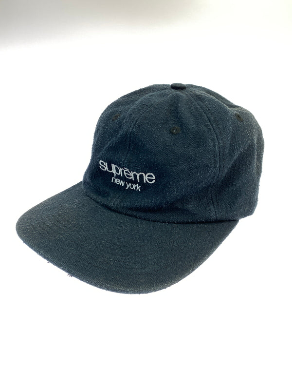 【中古品】【メンズ】 SUPREME シュプリーム 23SS CLASSIC LOGO 6-PANEL CAP キャップ 帽子 185-260719-AS-41-min カラー：ネイビー 万代Net店
