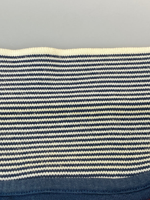 【中古品】【メンズ】 SUPREME シュプリーム STRIPED COLLAR TERRY POLO ストライプド カラー テリー ポロ メンズ トップス ポロシャツ 半袖 149-260720-em-84-min サイズ：Ｓ カラー：ネイビー 万代Net店
