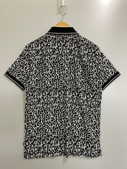 【中古品】【メンズ】 SUPREME シュプリーム LEOPARD POLO レオパード 半袖 ポロシャツ メンズ トップス 柄シャツ 149-260720-em-09-min サイズ：Ｓ カラー：ブラック/ホワイト 万代Net店