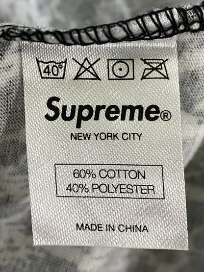【中古品】【メンズ】 SUPREME シュプリーム LEOPARD POLO レオパード 半袖 ポロシャツ メンズ トップス 柄シャツ 149-260720-em-09-min サイズ：Ｓ カラー：ブラック/ホワイト 万代Net店