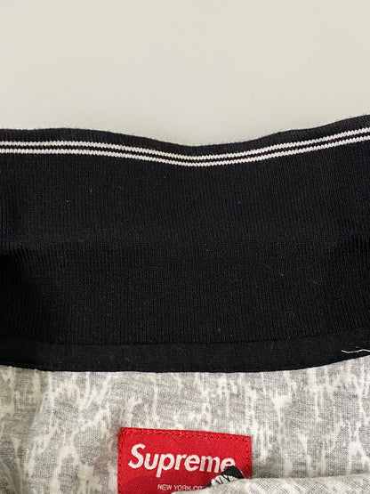 【中古品】【メンズ】 SUPREME シュプリーム LEOPARD POLO レオパード 半袖 ポロシャツ メンズ トップス 柄シャツ 149-260720-em-09-min サイズ：Ｓ カラー：ブラック/ホワイト 万代Net店