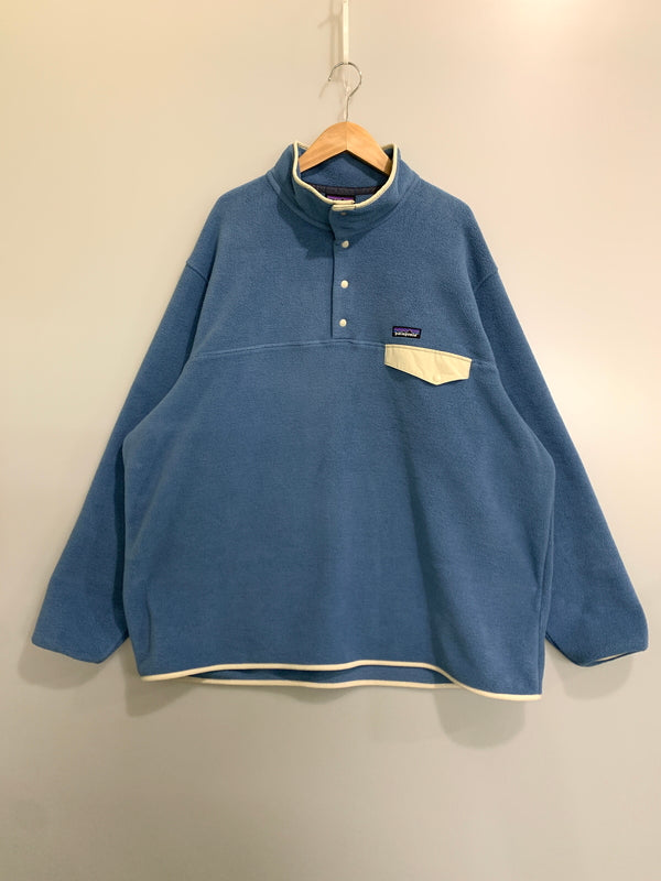 【中古品】【メンズ】 PATAGONIA パタゴニア SYINCHILLA SNAP TEE PULLOVER シンチラ スナップ プルオーバー フリース ライトアウター 144-260714-ta-22-min サイズ：3XL カラー：ブルー系 万代Net店