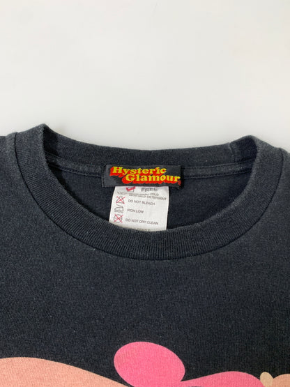 【中古品】【メンズ】 HYSTERIC GLAMOUR ヒステリックグラマー マスタング PRINT TEE 半袖 プリント Tシャツ メンズ トップス 140-260720-em-68-min サイズ：F カラー：ブラック 万代Net店