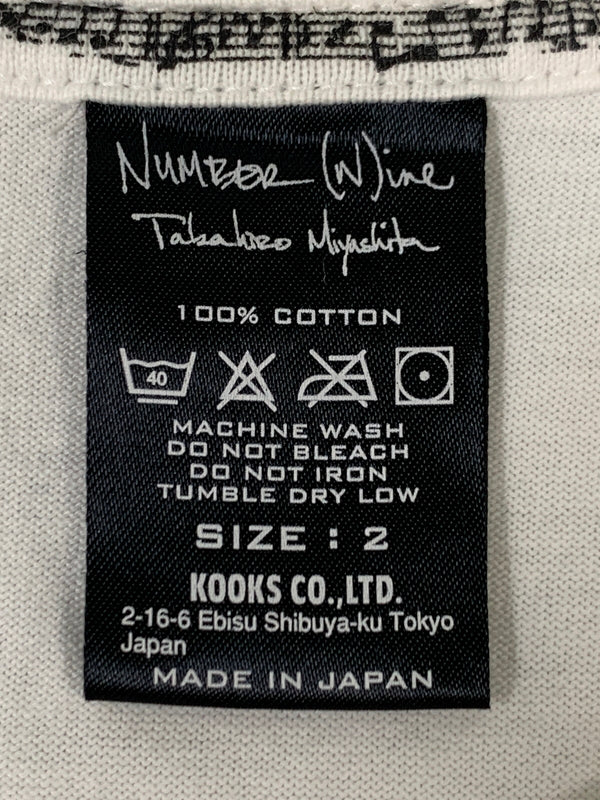 【中古品】【メンズ】 NUMBER (N)INE ナンバーナイン JOHN LENNON TEE 宮下期 ミヤシタキ ジョンレノン 半袖 Tシャツ メンズ トップス 140-260717-em-12-min サイズ：2 カラー：ホワイト 万代Net店